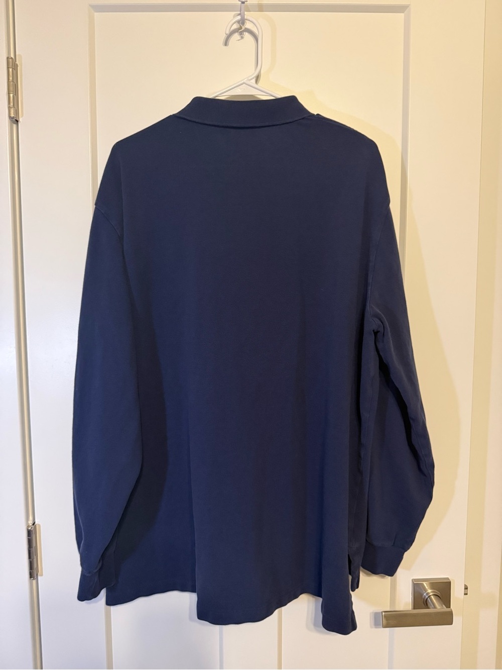 Polo by Ralph Lauren Navy Long Sleeve Polo with Red Pony 100% Cotton - Picture 2 of 4